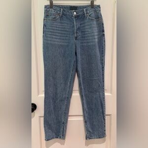House Of Harlow 1960 Super High Rise Straight Jeans Split Hem Size 30